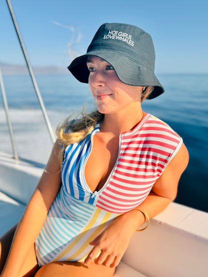 Hot Girls Love Whales Bucket Hat