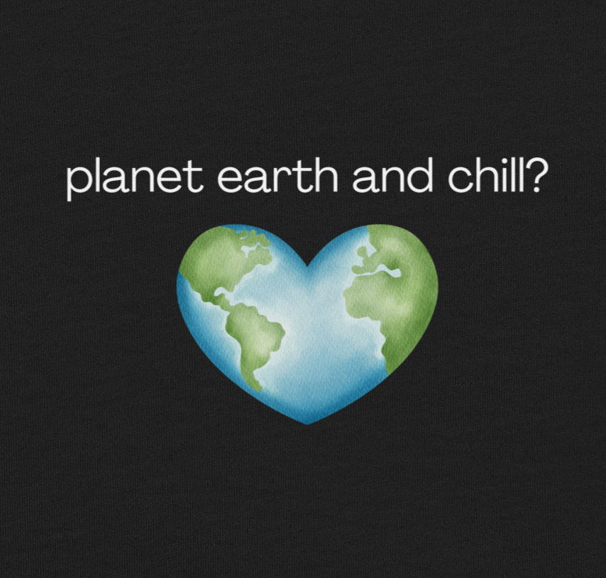 Planet Earth and Chill? Crop Tee